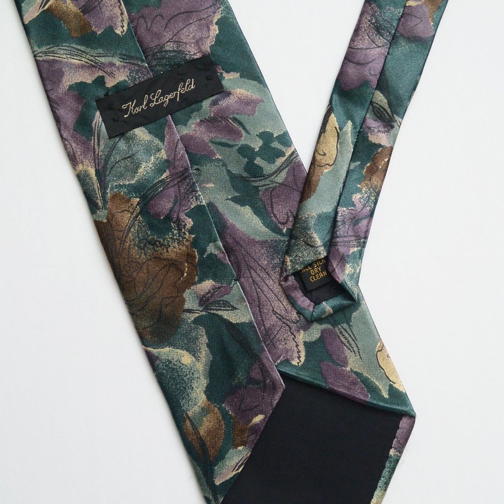 KARL LAGERFELD - Dusk Floral Tie
